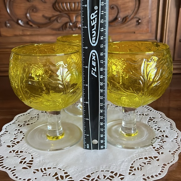 SECLA 3 Sigma Taste Setter Cabbage Wine /Water /Goblet Glasses - Picture 9 of 13